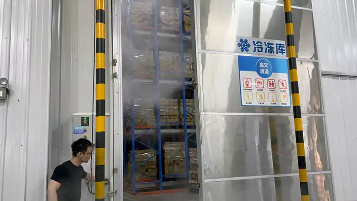 食物廠冷鏈倉儲物流區。巴士的報記者攝