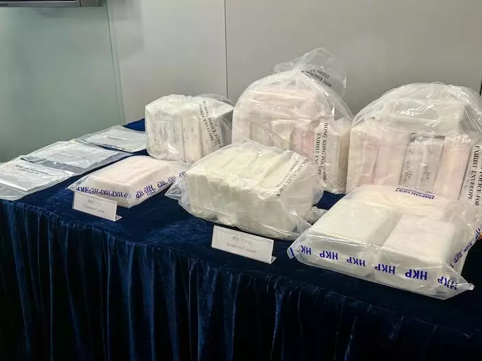 檢獲的懷疑毒品。