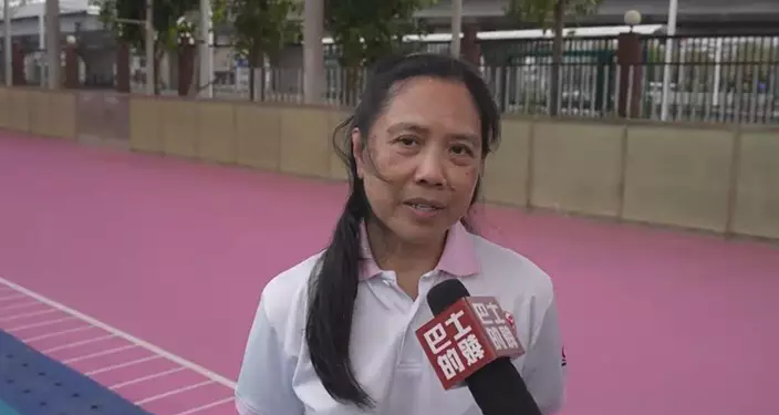 香港輪滑競速隊教練屈淑卿。巴士的報記者攝