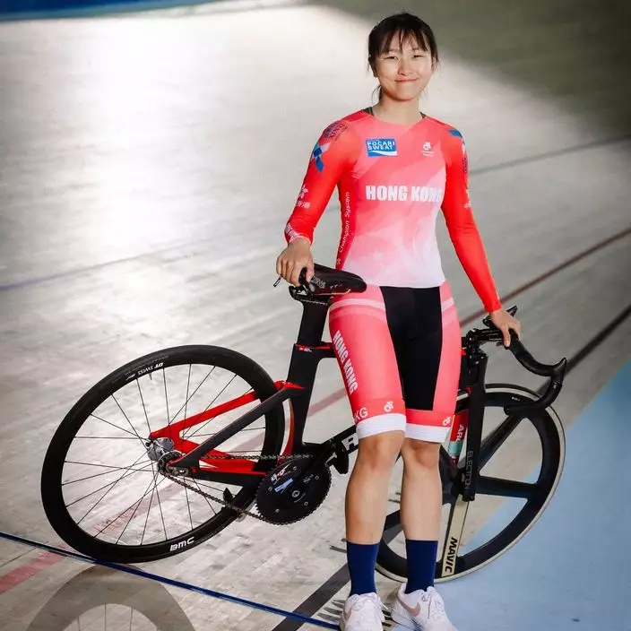 李思穎在香港國際場地盃女子精英組全能賽取得銅牌。國家盃場地單車賽FB資料圖片