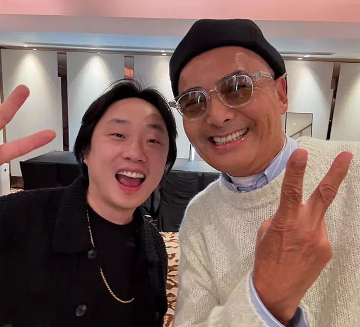 歐陽萬成與周潤發合照。IG圖片