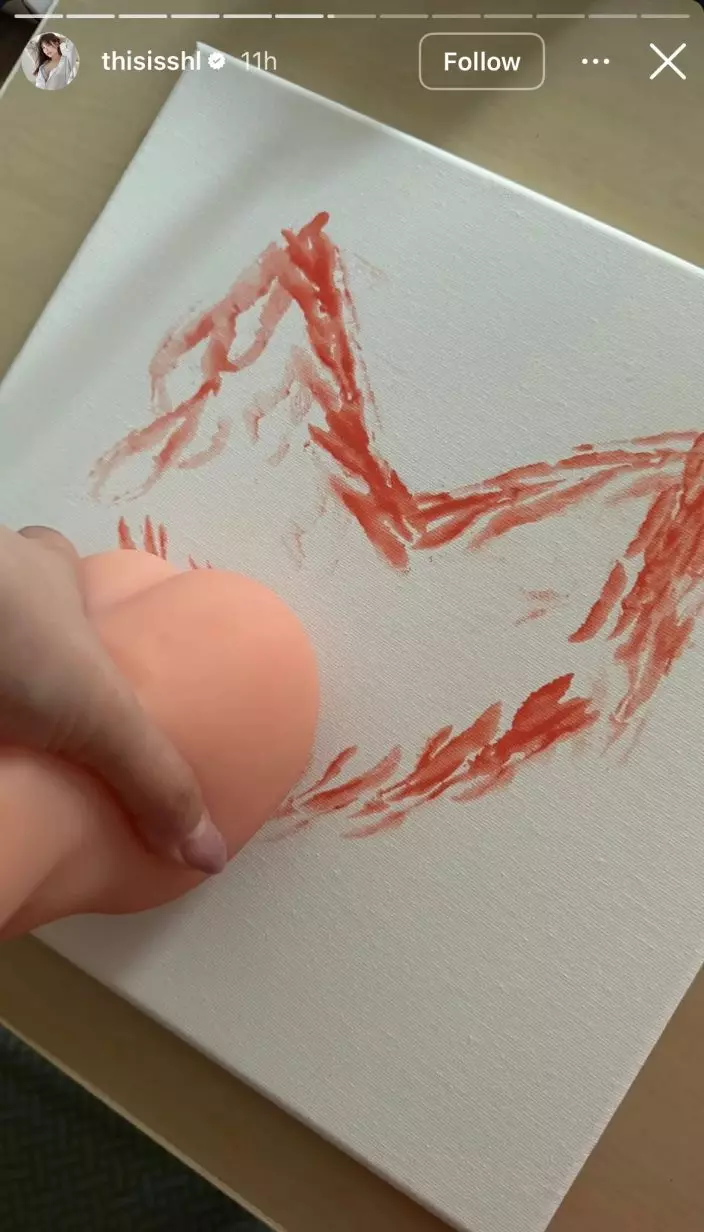 以名器間接作畫。