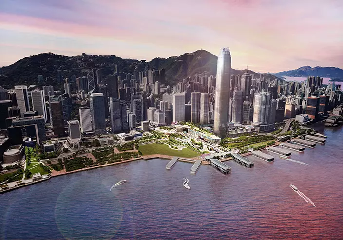 中環新海濱項目模擬效果圖