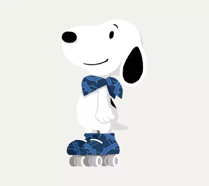 由四位藝術家所創造的Snoopy造型作品將化身大型藝術裝置,齊集時代廣場。(潮流選物店主理人Sky Chen 所創作的作品)
