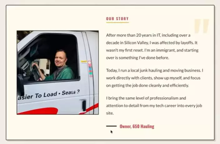 原擬出售的福士客貨車。Roman的YouTube頻道截圖