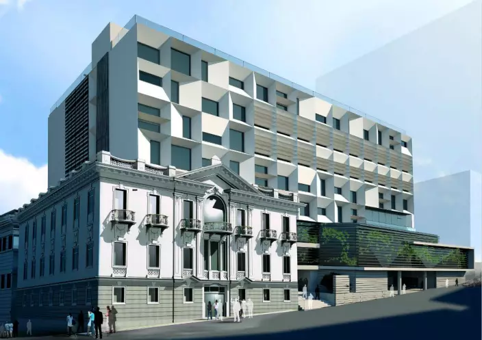 「新澳門中央圖書館建築工程──編製工程計劃」效果圖(文化局圖片)