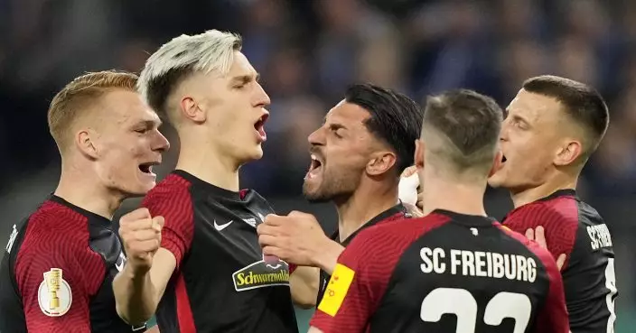 Freiburg beats Hamburg to reach 1st ever German Cup final