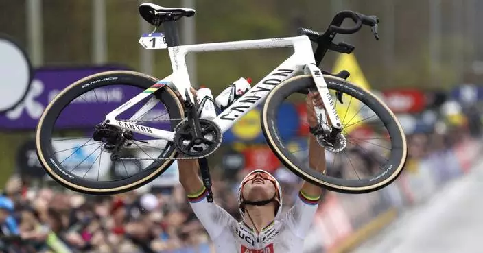 Singing in the rain: Untouchable Van der Poel wins Tour of Flanders for record-equaling 3rd time