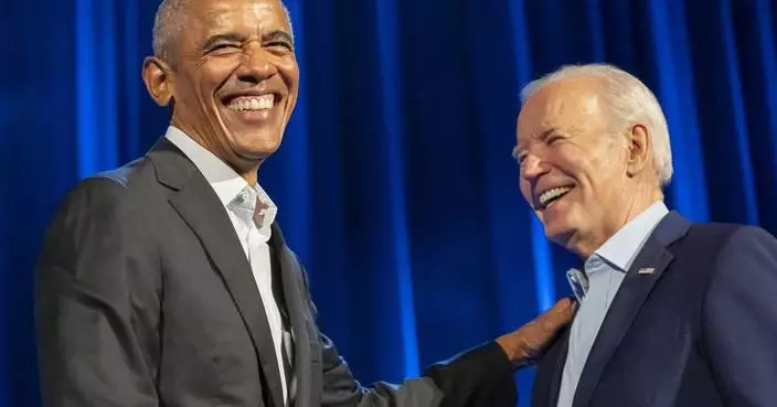 Biden says his glitzy fundraiser with Obama and Clinton projects party unity heading into November