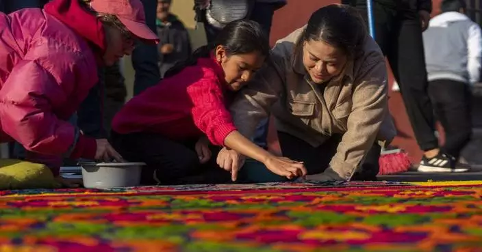 Hours to make and seconds to destroy, Holy Week flower carpets are a labor of love in Guatemala