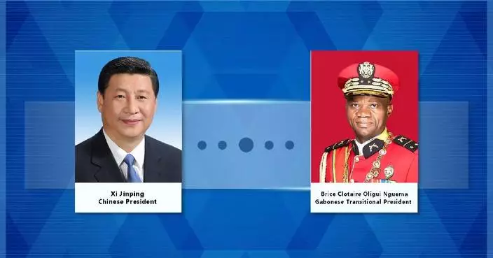 Xi exchanges congratulations with Gabonese transitional president over 50th anniversary of diplomatic ties