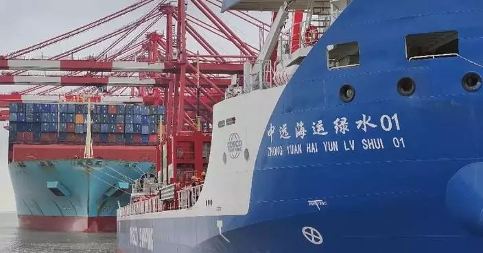 World’s largest electric container ship wraps up maiden voyage in Shanghai