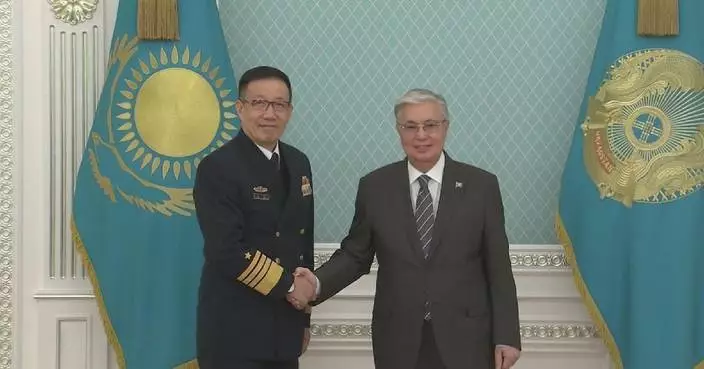 Kazakh president meets Chinese defense minister