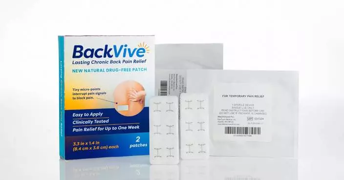 Ground-Breaking, Drug-Free, and Clinically Tested BackVive Patch Offers Long-Lasting Relief to Chronic Back Pain Sufferers