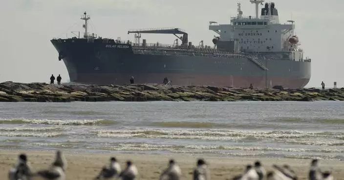 Environmentalists protest as Biden administration approves huge oil export terminal off Texas coast