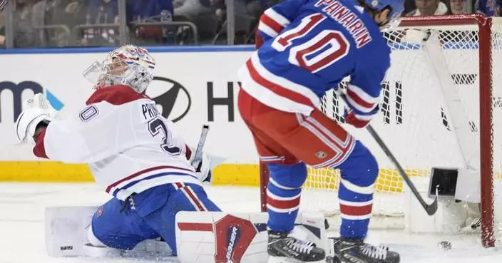 Rangers tie franchise record with 53rd win beat Canadiens 5-2