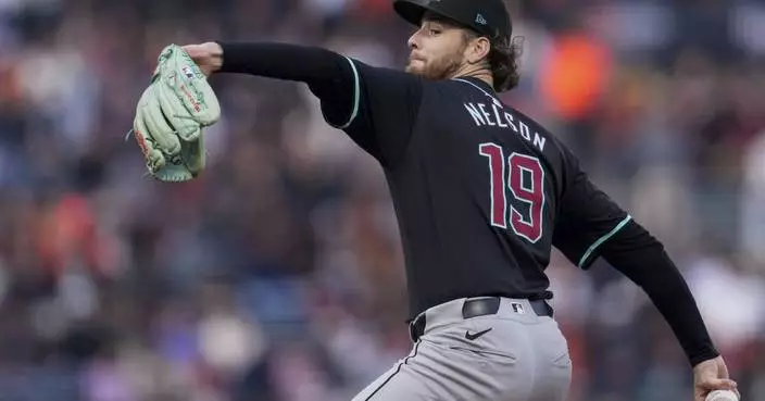 Diamondbacks starter Ryne Nelson exits with bruised pitching elbow after getting hit by line drive