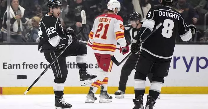 LA Kings take a big early lead and beat Calgary 4-1 to clinch their 3rd straight playoff berth
