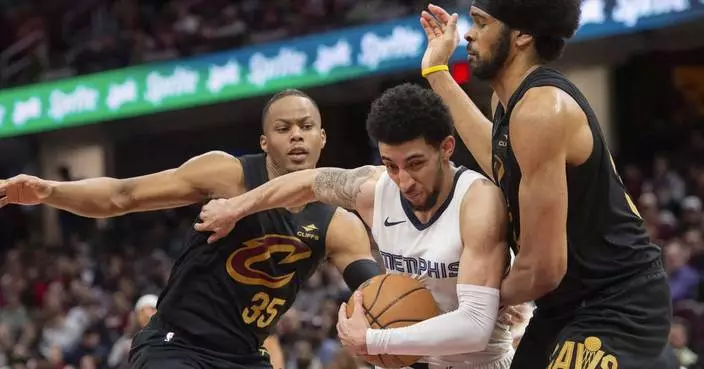 Cavaliers move closer to playoff spot beating Grizzlies 110-98