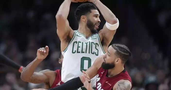 Six Celtics score in double figures as they cruises past Heat 114-94