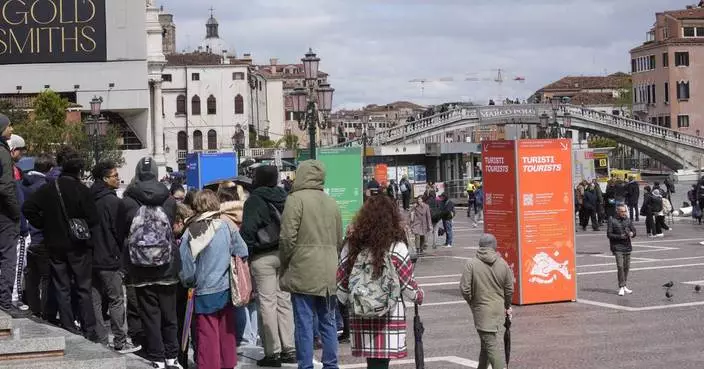 Venice tests a 5-euro entry fee for day-trippers as the city grapples with overtourism