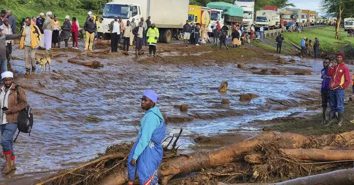 At least 45 people die in western Kenya after a dam collapses following heavy rains