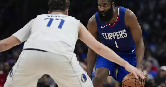 Harden and Zubac lead Leonard-less Clippers to 109-97 win over Doncic and Mavs in playoff opener