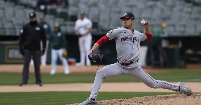 MacKenzie Gore strikes out 11 as Nationals beat Athletics 3-1