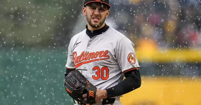 Grayson Rodriguez solid, Orioles hit 3 homers amid snow flurries to spoil Pirates&#8217; home opener, 5-2