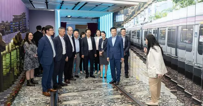 LegCo Panel on Transport visits "Station Rail Voyage" Exhibition at Hung Hom Station