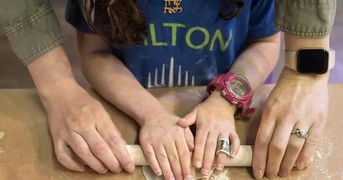 Children learn matzo making and Passover's traditions ahead of the Jewish holiday