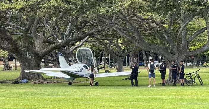 No injuries when small plane lands in sprawling park in middle of Hawaii's Waikiki tourist mecca