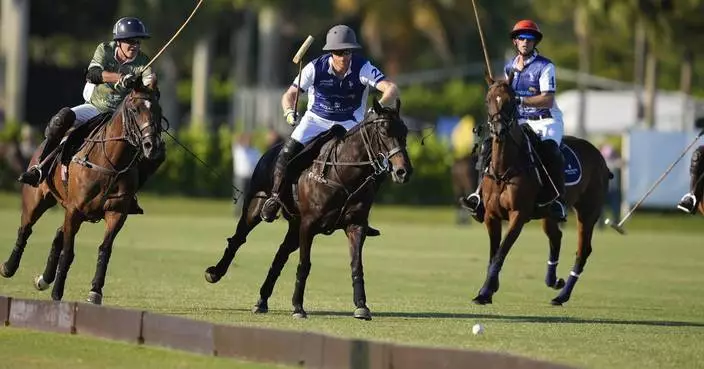 Prince Harry scores goal in charity polo match as Meghan, Netflix cameras look on