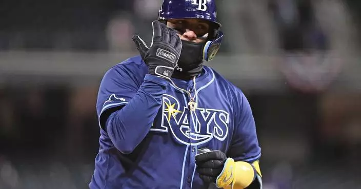 Yandy Diaz caps late rally with 2-run single, Rays beat the Rockies 8-6 for 1st road win
