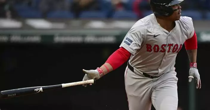 Connor Wong homers twice, Rafael Devers connects for solo shot as Red Sox hammer Guardians 8-0