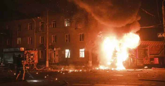 A drone attack kills 4 people in Ukraine’s second-largest city as Russia builds its war strength
