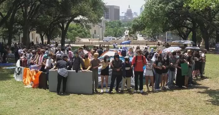 Protest of Texas students over Gaza conflict enters second week