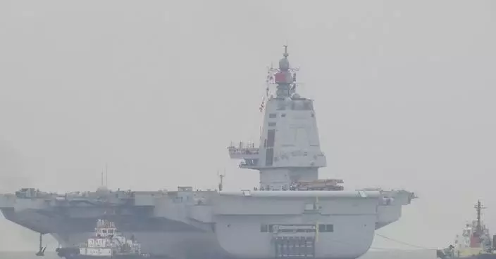 China&#8217;s aircraft carrier Fujian sets out for maiden sea trials