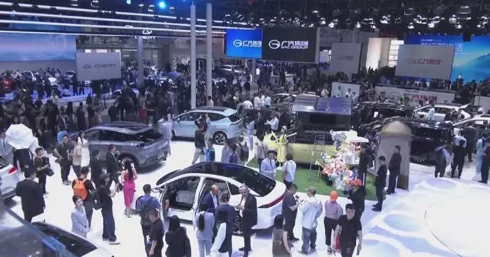 Major car brands showcase new NEV models at Beijing Auto Show