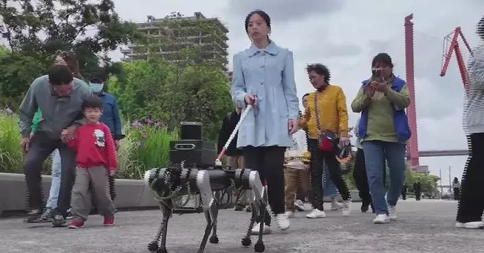 Six-legged robot guide dog shows promise for China's visually impaired community