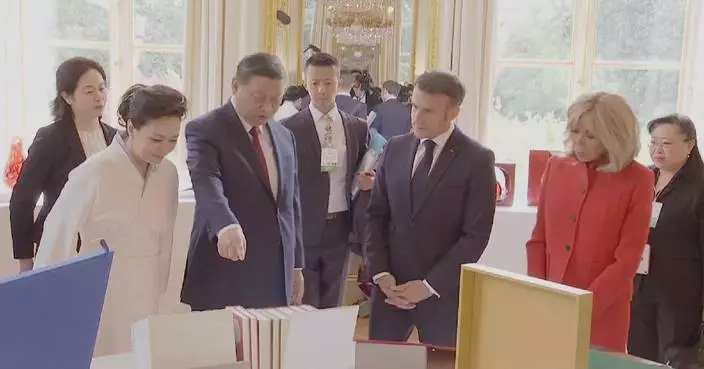 Xi gives Macron special gift during state visit