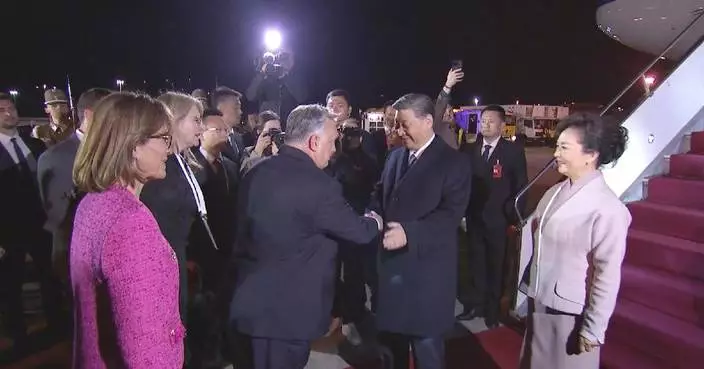 Xi arrives for state visit to Hungary, warmly welcomed by Hungarian prime minister