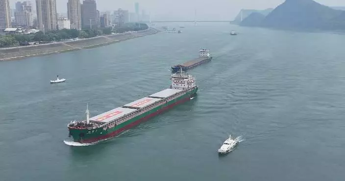 First-ever 10,000-tonne-class ship sails through Three Gorges Dam