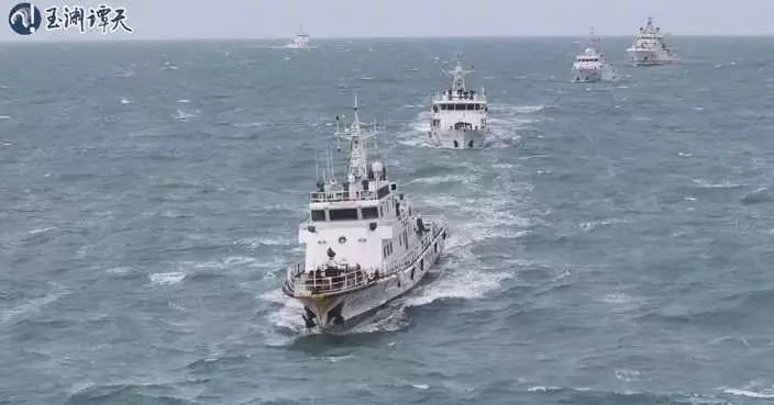 Fujian maritime departments conduct rescue drill in Kinmen waters