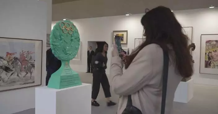 Grand Olympic-themed Chinese art exhibition concludes in Paris