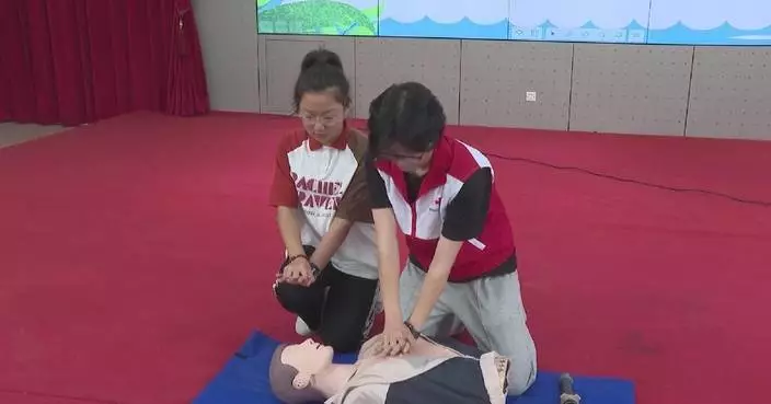 Primary school student saves choking classmate via Heimlich maneuver
