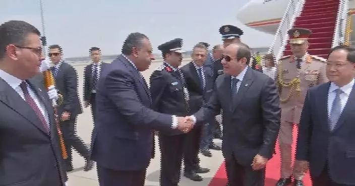 Egyptian president arrives in Beijing for state visit