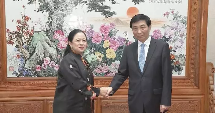 China's top political advisor meets speaker of Indonesia's House of Representatives