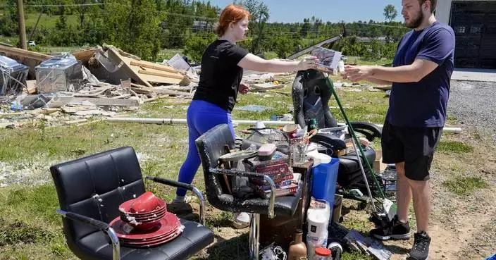 A Kentucky family is left homeless for a second time by a tornado that hit the same location