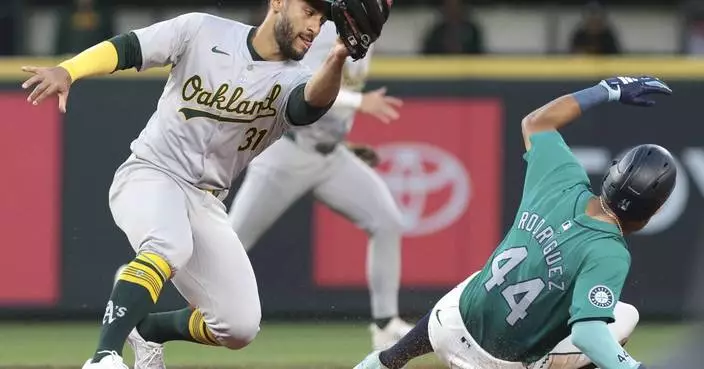 Bleday homers, Estes earns first win as A&#8217;s beat Mariners 8-1